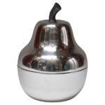 Italian Modernist Polished Aluminum "Pear" Ice Bucket