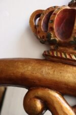 Vintage Jo Mead Painted Composite Pretzel and Crown Mirrored Bakery Trade Sign - Image 27