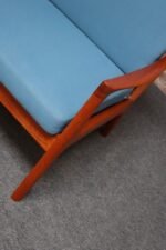 Danish Modern Four Seat Teak "Senator" Sofa by Ole Wanscher for France and Son - Image 20