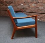 Danish Modern Four Seat Teak "Senator" Sofa by Ole Wanscher for France and Son - Image 8