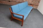 Danish Modern Four Seat Teak "Senator" Sofa by Ole Wanscher for France and Son - Image 6