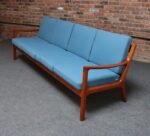 Danish Modern Four Seat Teak "Senator" Sofa by Ole Wanscher for France and Son - Image 10