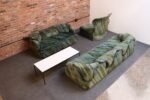 Italian Modern Three-Seat "Confidential" Sofa by Alberto Rosselli for Saporiti - Image 4