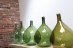 Vintage Italian Emerald Green Blown Glass Teardrop-Form Demijohn Carboy - Image 23