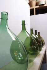 Vintage Italian Emerald Green Blown Glass Teardrop-Form Demijohn Carboy - Image 21