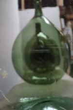 Vintage Italian Emerald Green Blown Glass Teardrop-Form Demijohn Carboy - Image 20