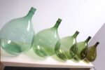 Vintage Italian Mouth Blown Glass Bulbous Demijohn in Seafoam Green - Image 32