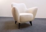 Italian Modernist "Perla" Armchair in Bouclé by Giulia Veronesi for ISA Bergamo - Image 2