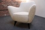 Italian Modernist "Perla" Armchair in Bouclé by Giulia Veronesi for ISA Bergamo - Image 13