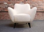 Italian Modernist "Perla" Armchair in Bouclé by Giulia Veronesi for ISA Bergamo - Image 10