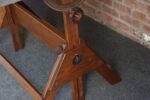 Vintage Industrial Anco Bilt Cast Iron and Oak Drafting Table with Steel Surface - Image 28