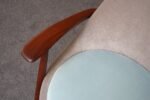 Pair of Vintage Italian Slipper Chairs in Walnut and Mohair by Fratelli Marelli - Image 18