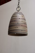 Vintage Matte Stoneware "Beehive" Pendant Lamp by Jane and Gordon Martz - Image 4