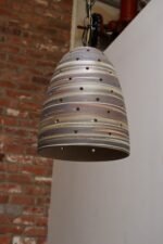 Vintage Matte Stoneware "Beehive" Pendant Lamp by Jane and Gordon Martz - Image 5