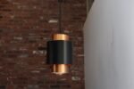 Set of Three Danish Tunika Copper Pendant Lamps by Jo Hammerborg for Fog & Mørup - Image 15