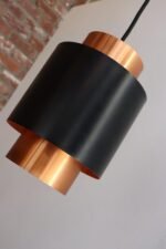 Set of Three Danish Tunika Copper Pendant Lamps by Jo Hammerborg for Fog & Mørup - Image 30