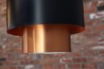 Set of Three Danish Tunika Copper Pendant Lamps by Jo Hammerborg for Fog & Mørup - Image 24
