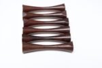 Set of Six Danish Modern Turned Rosewood Knife Rests with Box by Michael Bloch - Image 5