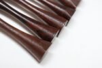 Set of Six Danish Modern Turned Rosewood Knife Rests with Box by Michael Bloch - Image 21
