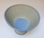 Vintage Incised Studio Pottery Compote Vase with Shell Motif by Deanna Nichols - Image 7