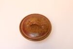 Mid-Century Modern Ochre Studio Pottery Bowl with Lid by Deanna Nichols - Image 9