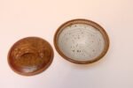 Mid-Century Modern Ochre Studio Pottery Bowl with Lid by Deanna Nichols - Image 4