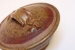 Mid-Century Modern Ochre Studio Pottery Bowl with Lid by Deanna Nichols - Image 16