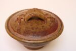 Mid-Century Modern Ochre Studio Pottery Bowl with Lid by Deanna Nichols - Image 5