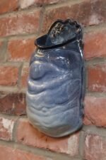 Mid-Century Modern Studio Pottery Blue Ombré Letter Holder by Deanna Nichols - Image 3