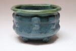 Petite Vintage Blue and Green Studio Pottery Square Planter by Deanna Nichols - Image 7