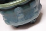Petite Vintage Blue and Green Studio Pottery Square Planter by Deanna Nichols - Image 14