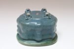 Petite Vintage Blue and Green Studio Pottery Square Planter by Deanna Nichols - Image 13