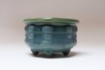 Petite Vintage Blue and Green Studio Pottery Square Planter by Deanna Nichols - Image 4