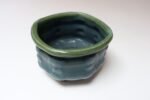 Petite Vintage Blue and Green Studio Pottery Square Planter by Deanna Nichols - Image 9