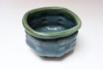 Petite Vintage Blue and Green Studio Pottery Square Planter by Deanna Nichols - Image 10