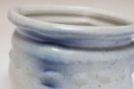 Vintage Cream and Blue Matte Glaze Studio Ceramic Planter by Deanna Nichols - Image 21
