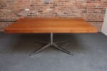 Vintage Florence Knoll Teak and Chromed-Steel Partner's Desk / Executive Desk - Image 4