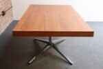 Vintage Florence Knoll Teak and Chromed-Steel Partner's Desk / Executive Desk - Image 16