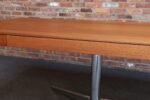 Vintage Florence Knoll Teak and Chromed-Steel Partner's Desk / Executive Desk - Image 28