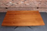 Vintage Florence Knoll Teak and Chromed-Steel Partner's Desk / Executive Desk - Image 5