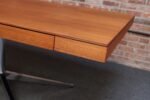 Vintage Florence Knoll Teak and Chromed-Steel Partner's Desk / Executive Desk - Image 26