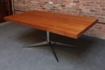 Vintage Florence Knoll Teak and Chromed-Steel Partner's Desk / Executive Desk - Image 10