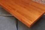 Vintage Florence Knoll Teak and Chromed-Steel Partner's Desk / Executive Desk - Image 21