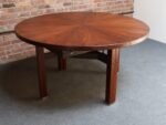Vintage Italian Round Extendable Dining Table in Rosewood by Ico Parisi for MIM - Image 5
