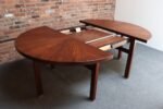 Vintage Italian Round Extendable Dining Table in Rosewood by Ico Parisi for MIM - Image 10