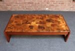 Brazilian Modern Rosewood and Copper Mosaic Coffee Table by Percival Lafer - Image 16