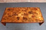 Brazilian Modern Rosewood and Copper Mosaic Coffee Table by Percival Lafer - Image 17