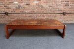 Brazilian Modern Rosewood and Copper Mosaic Coffee Table by Percival Lafer - Image 11