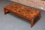 Brazilian Modern Rosewood and Copper Mosaic Coffee Table by Percival Lafer - Image 22