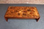 Brazilian Modern Rosewood and Copper Mosaic Coffee Table by Percival Lafer - Image 10